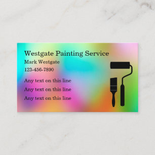 Carte De Visite Service de peinture couleur Cool 