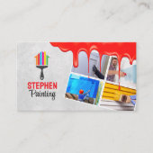 Carte De Visite Service de peinture de l'entrepreneur-peintre de m (Devant)