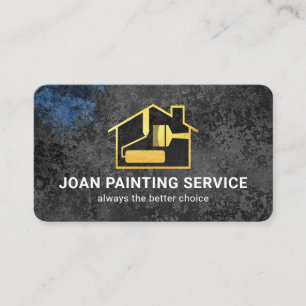 Carte De Visite Service de peinture grunge gris