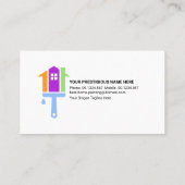 Carte De Visite Service De Peinture Humide À Déchets De Mur (Dos)