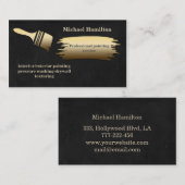 Carte De Visite Service de peinture moderne et élégant professionn (Devant / Derrière)
