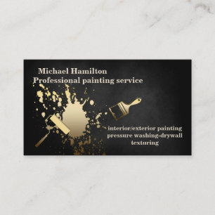 Carte De Visite Service de peinture moderne et élégant professionn