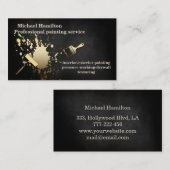 Carte De Visite Service de peinture moderne et élégant professionn (Devant / Derrière)