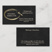 Carte De Visite Service de peinture moderne et élégant professionn (Devant / Derrière)