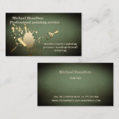Carte De Visite Service de peinture moderne et élégant professionn (Devant / Derrière)