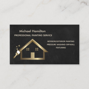 Carte De Visite Service de peinture moderne et élégant professionn