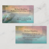 Carte De Visite Service de peinture moderne et élégant professionn (Devant / Derrière)