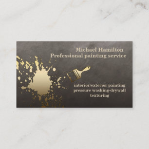Carte De Visite Service de peinture moderne et élégant professionn