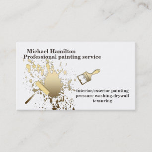 Carte De Visite Service de peinture moderne et élégant professionn
