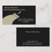 Carte De Visite Service de peinture moderne et élégant professionn (Devant / Derrière)