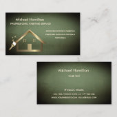 Carte De Visite Service de peinture moderne et élégant professionn (Devant / Derrière)