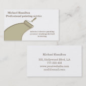 Carte De Visite Service de peinture moderne et élégant professionn (Devant / Derrière)