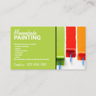 Carte De Visite Service de peinture murale intérieure de la Maison