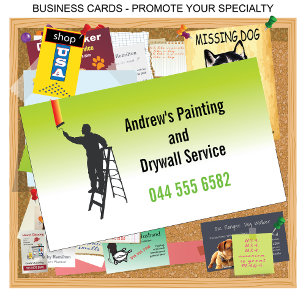 Carte De Visite Service de peinture 🎨 Peintre Maison Personnalisé