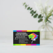 Carte De Visite Service de peinture professionnel (Debout devant)