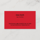 Carte De Visite Service de peinture professionnel Peintre Peinture (Dos)