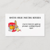 Carte De Visite Service de peinture professionnel Peintre Peinture (Devant)