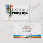 Carte De Visite Service de peinture professionnelle (Devant / Derrière)
