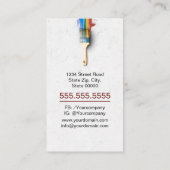 Carte De Visite Service de peinture professionnelle (Dos)