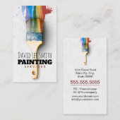 Carte De Visite Service de peinture professionnelle (Devant / Derrière)