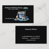 Carte De Visite Service de peinture professionnelle élégant seau d (Devant / Derrière)