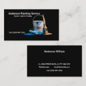 Carte De Visite Service de peinture professionnelle élégant seau d (Devant / Derrière)