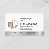 Carte De Visite Service de Peinture Professionnelle Moderne Servic (Dos)