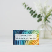 Carte De Visite Service de peinture professionnelle Peintre & déco (Debout devant)