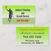 Carte De Visite Service de peinture Réparations d'experts de petit (Devant / Derrière)