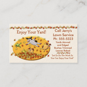 Carte De Visite Service de pelouse