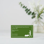 Carte De Visite Service de pelouse de quartier simple (Debout devant)