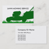 Carte De Visite Service de pelouse simple (Devant / Derrière)