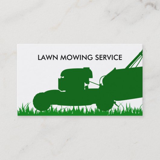Carte De Visite Service de pelouse simple (Devant)