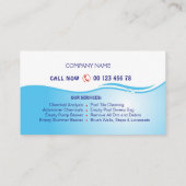 Carte De Visite Service de piscine (Dos)
