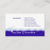 Carte De Visite Service de piscine (Dos)