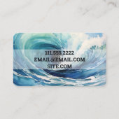 Carte De Visite Service de Piscine à Remous (Dos)