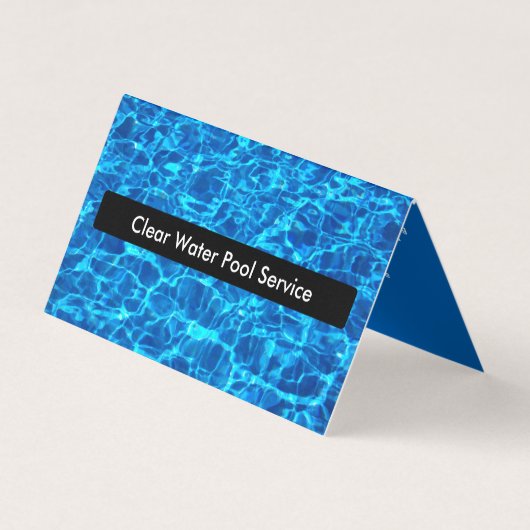 Carte De Visite Service de Piscine Cool (Devant)