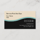 Carte De Visite Service de piscine moderne professionnel (Devant)