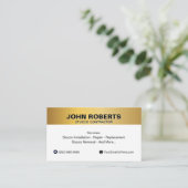 Carte De Visite Service de plâtrage professionnel en stuc (Debout devant)