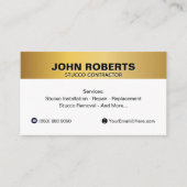 Carte De Visite Service de plâtrage professionnel en stuc (Devant)