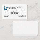 Carte De Visite Service de plomberie (Devant / Derrière)