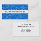 Carte De Visite Service de plomberie (Devant / Derrière)