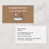 Carte De Visite Service de plomberie (Devant / Derrière)