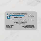 Carte De Visite Service de plomberie (Devant)