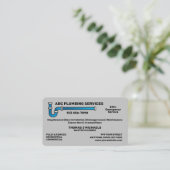 Carte De Visite Service de plomberie (Debout devant)