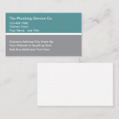 Carte De Visite Service de plomberie à clé basse moderne (Devant / Derrière)