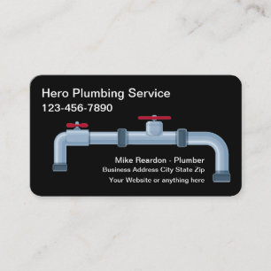 Carte De Visite Service de plomberie cool Plummer Tubes