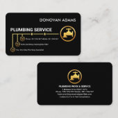 Carte De Visite Service de plomberie de conduites d'eau (Devant / Derrière)