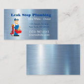 Carte De Visite Service de plomberie de plomberie de plomberie (Devant / Derrière)