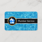 Carte De Visite Service de plomberie de surface de l'eau (Devant)